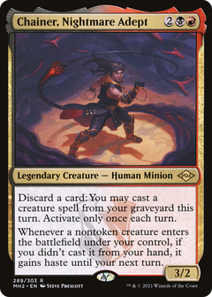 Chainer, Nightmare Adept (MH2-289) - Modern Horizons 2 Etched Foil-1