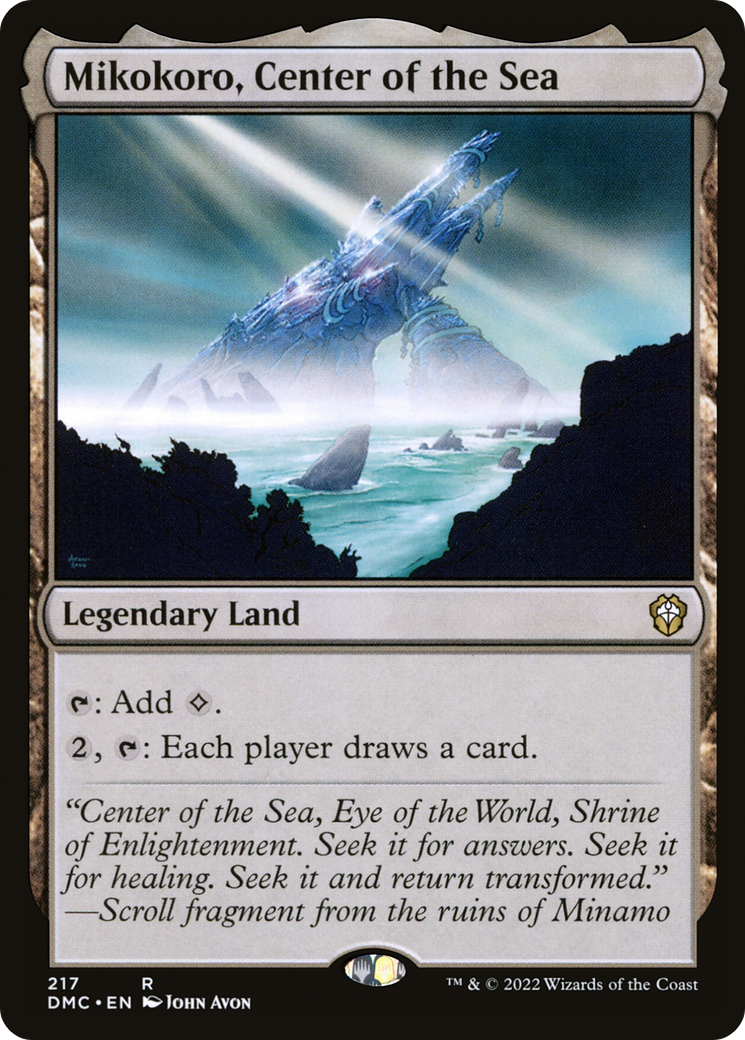 Mikokoro, Center of the Sea [Dominaria United Commander]-1