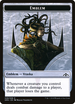 Emblem - Vraska, Golgari Queen (GRN-008) - Guilds of Ravnica Tokens-1