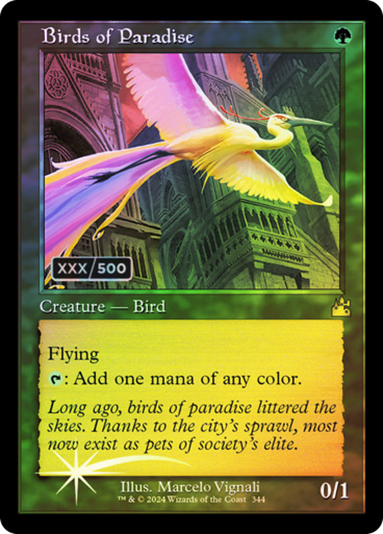 Birds of Paradise (Retro) (Serialized) [Ravnica Remastered]-1