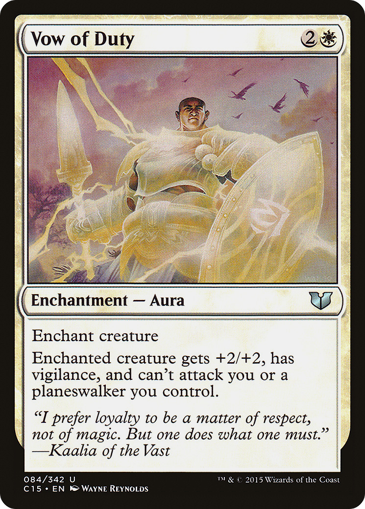 Vow of Duty (C15-084) - Commander 2015-1
