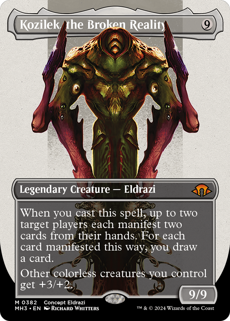 Kozilek, the Broken Reality (Borderless) [Modern Horizons 3]-1
