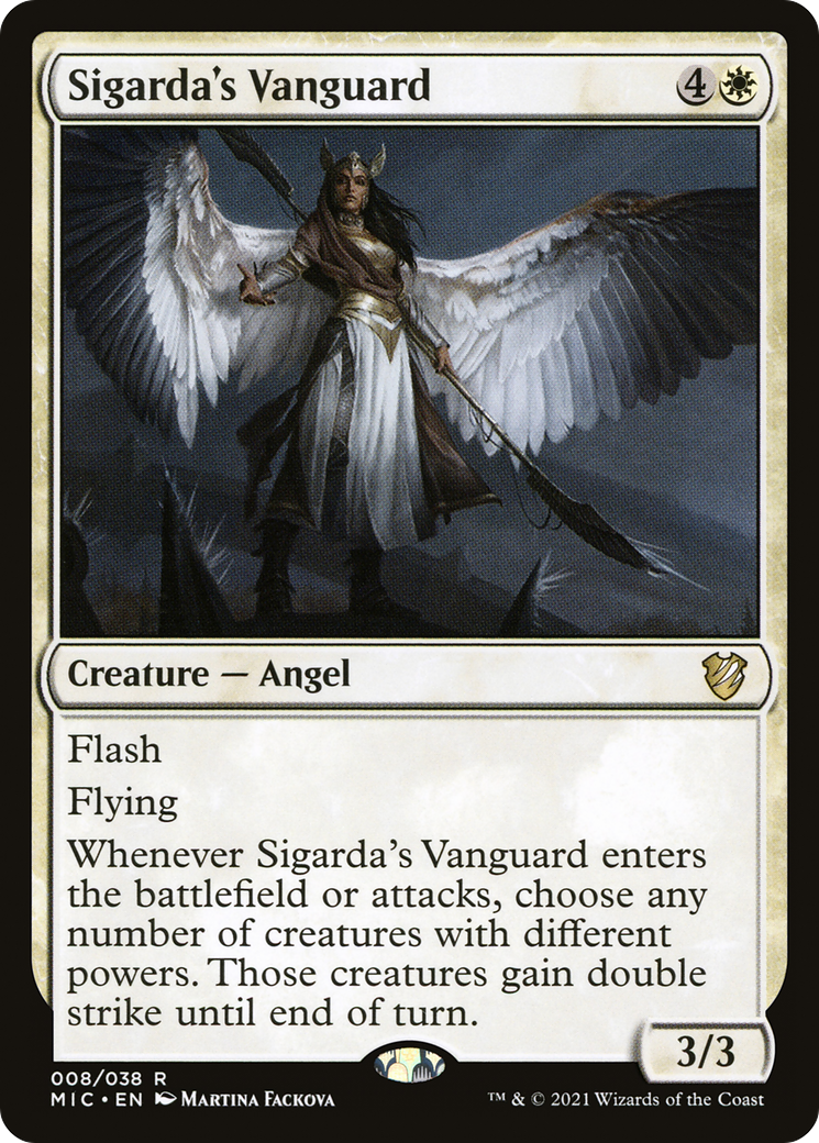 Sigarda's Vanguard [Innistrad: Midnight Hunt Commander]-1