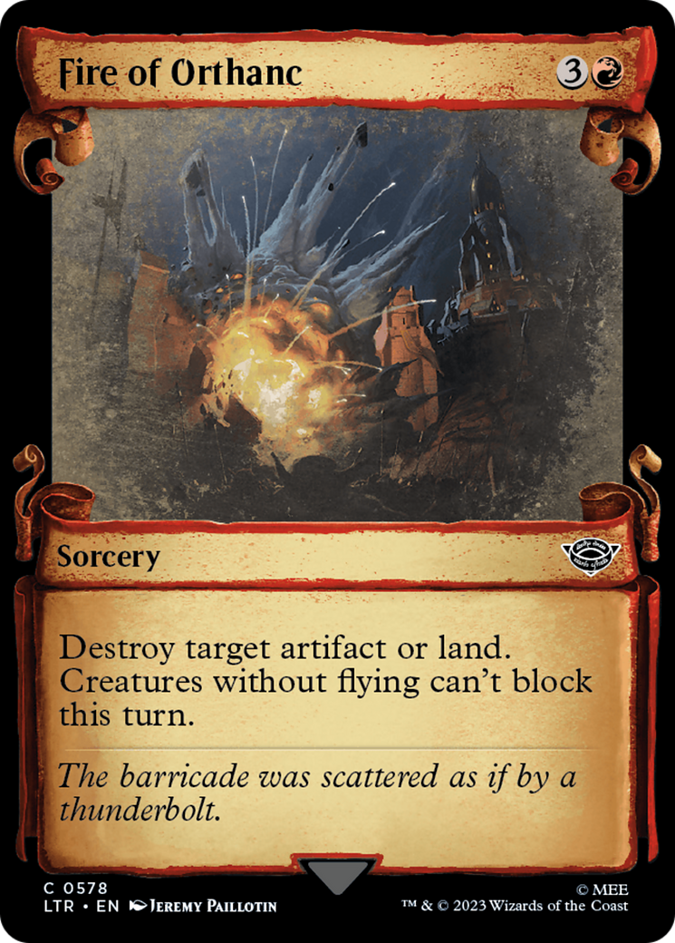 Fire of Orthanc [The Lord of the Rings: Tales of Middle-Earth Showcase Scrolls]-1