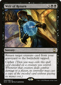 Writ of Return (NCC-042) - New Capenna Commander-1