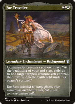 Far Traveler (CLB-473) - Commander Legends: Battle for Baldur's Gate Etched Foil-1