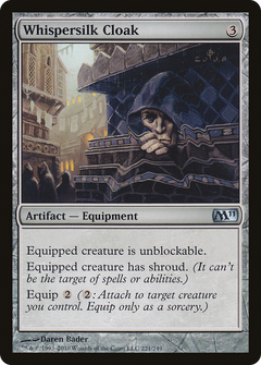 Whispersilk Cloak (M11-221) - Magic 2011 Foil-1