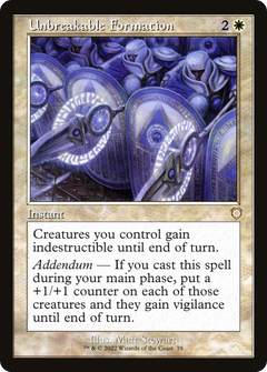 Unbreakable Formation (Retro Frame) (BRC-078) - The Brothers' War Commander-1