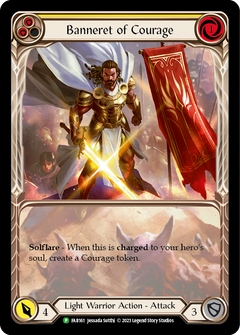 Banneret of Courage [FAB161] (Promo)  Rainbow Foil-1