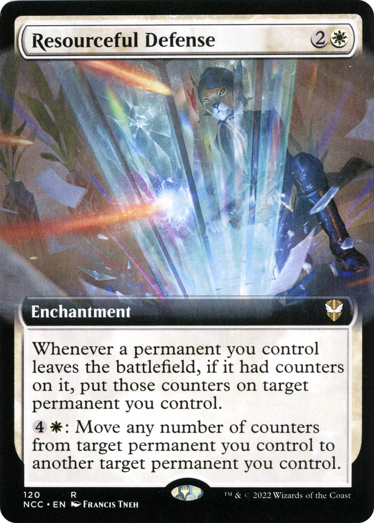 Resourceful Defense (Extended Art) [Streets of New Capenna Commander]-1