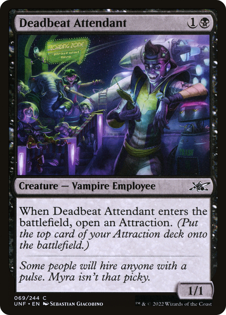 Deadbeat Attendant [Unfinity]-1