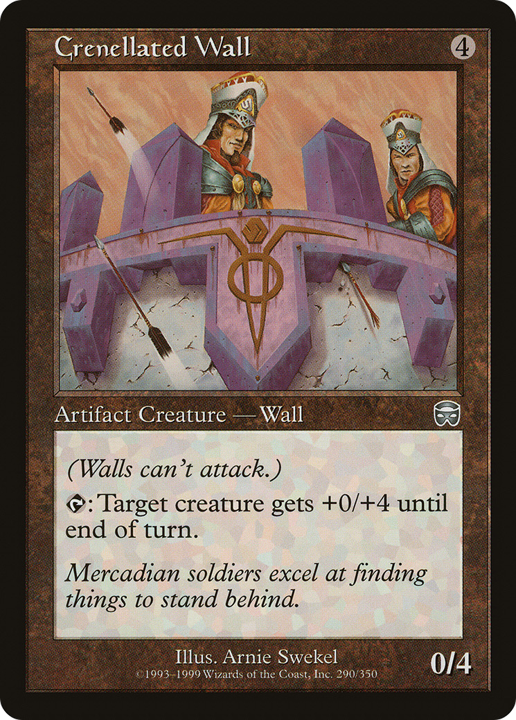 Crenellated Wall [Mercadian Masques]-1