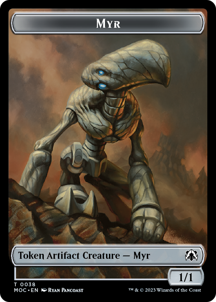 Phyrexian Germ // Myr Double-Sided Token [March of the Machine Commander Tokens]-2