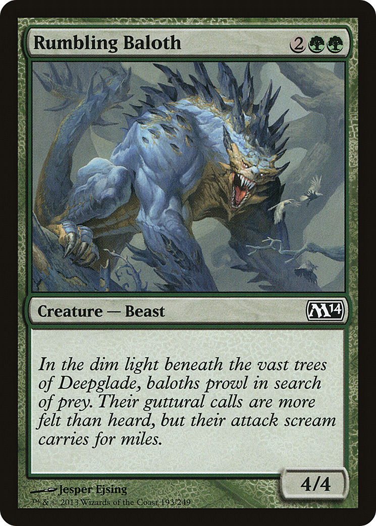 Rumbling Baloth [Magic 2014]-1