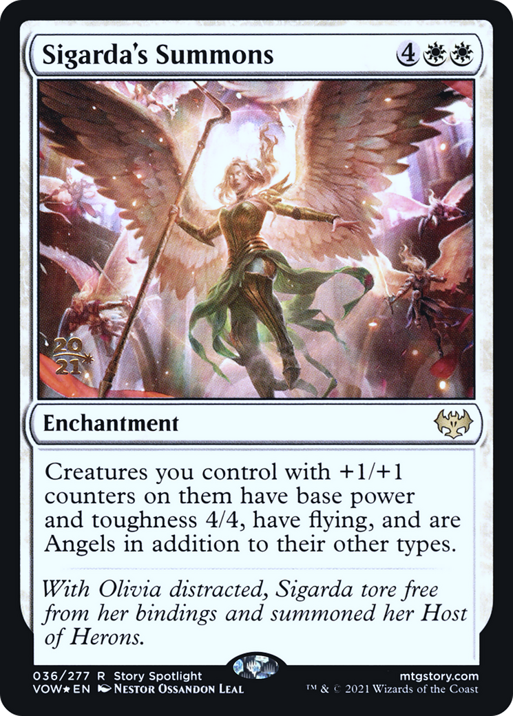 Sigarda's Summons [Innistrad: Crimson Vow Prerelease Promos]-1