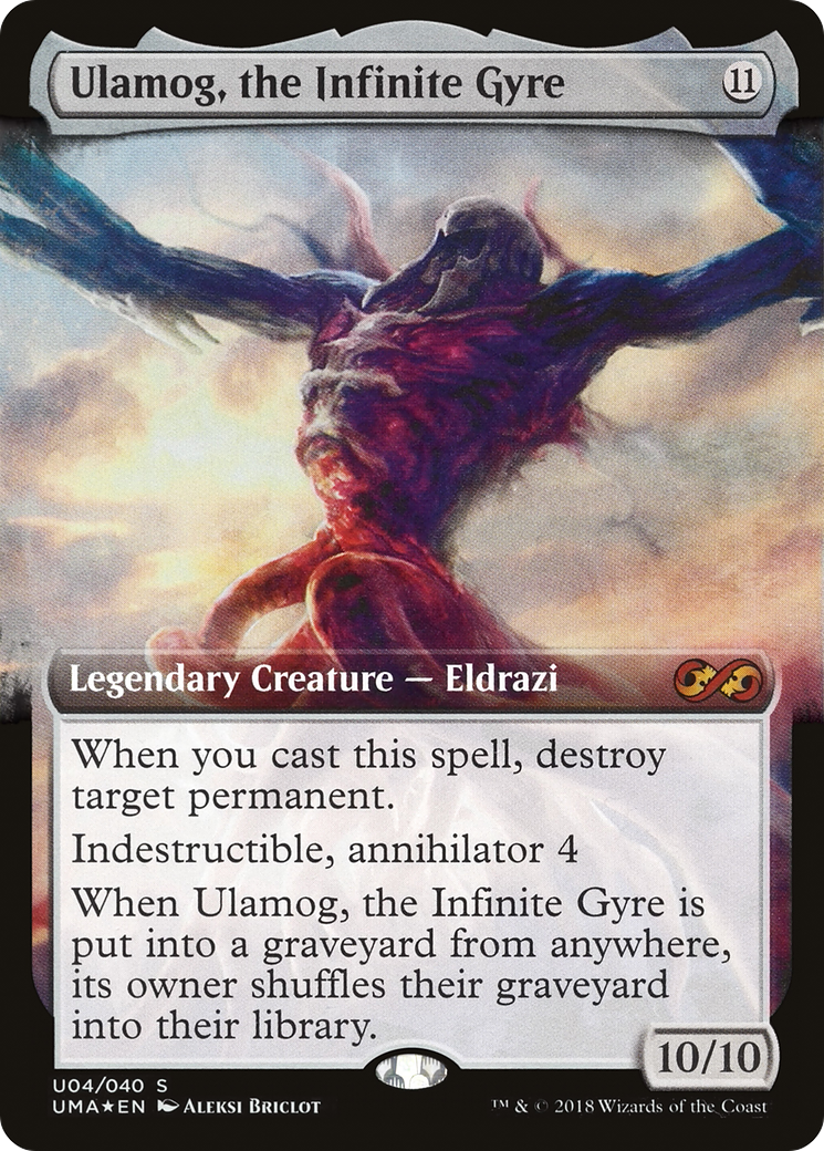 Ulamog, the Infinite Gyre (UMA:BT-U04) - Ultimate Box Topper: (Extended Art) Foil-1
