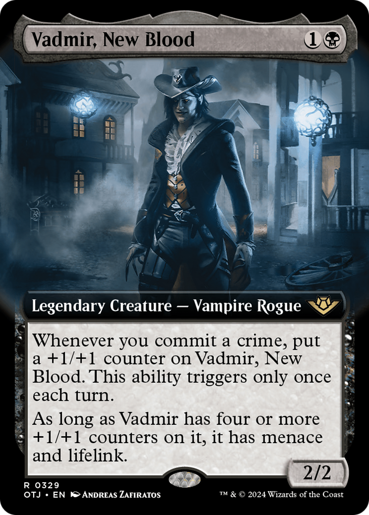 Vadmir, New Blood (Extended Art) (OTJ-329) - Outlaws of Thunder Junction: (Extended Art)-1