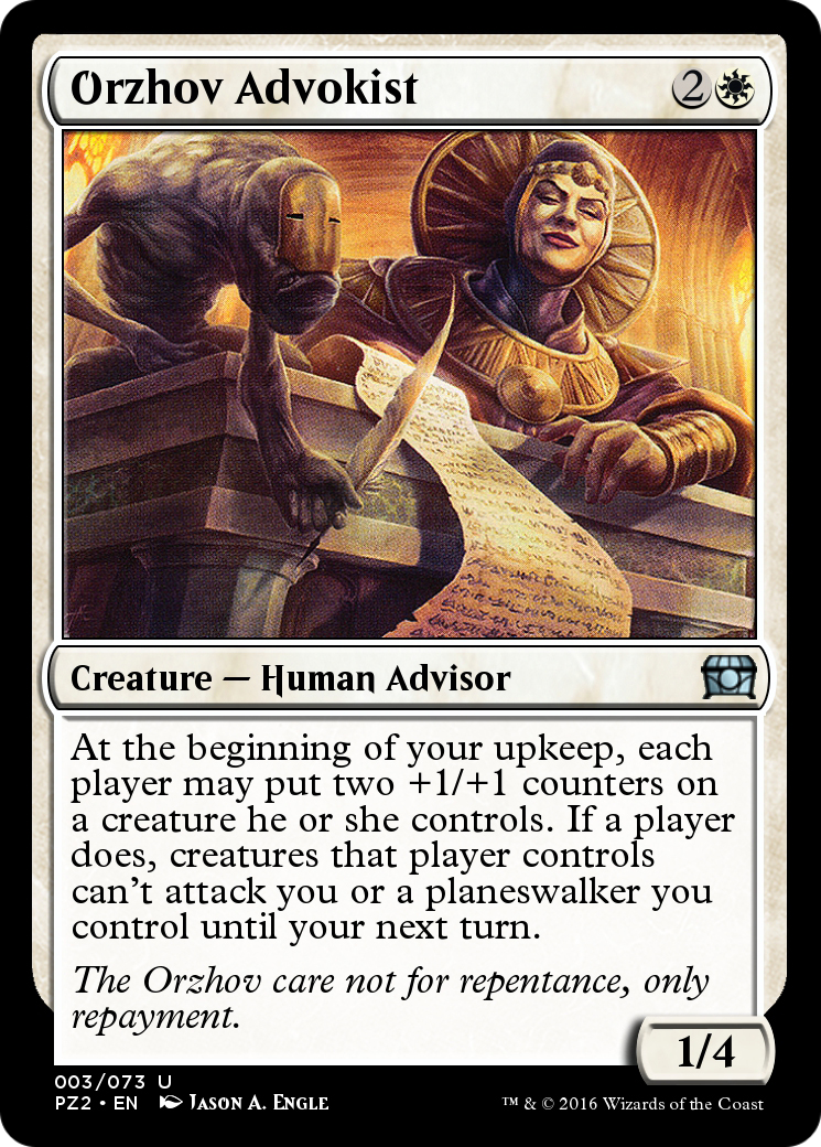 Orzhov Advokist (PZ2-003) - Treasure Chest Foil-1