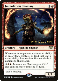 Immolation Shaman [Ravnica Allegiance Prerelease Promos]-1