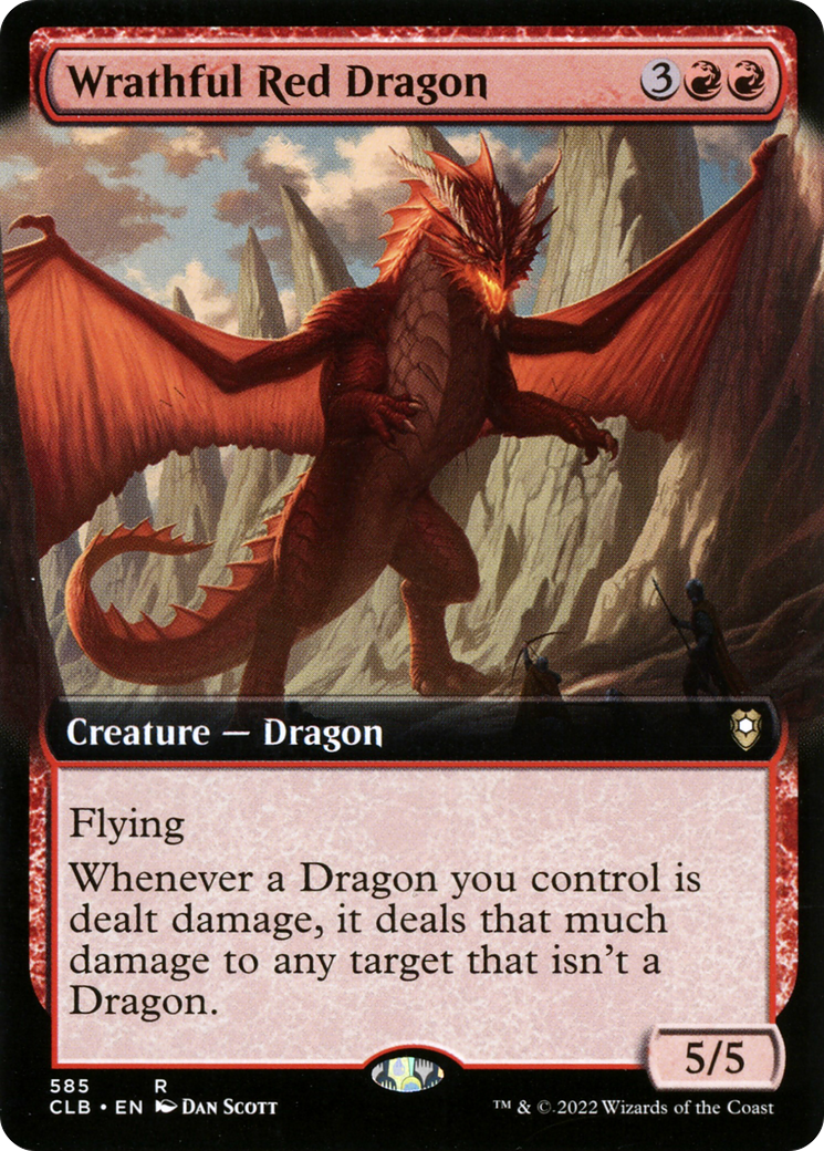 Wrathful Red Dragon (Extended Art) (CLB-585) - Commander Legends: Battle for Baldur's Gate: (Extended Art)-1