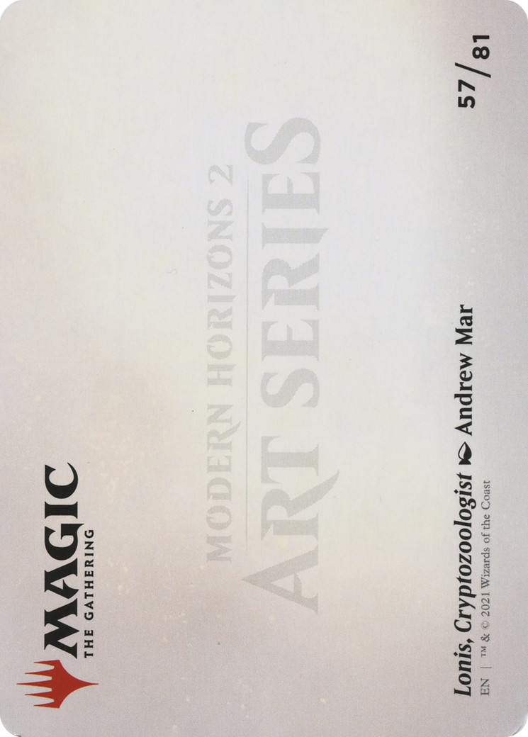 Lonis, Cryptozoologist // Lonis, Cryptozoologist (AMH2-057) - Modern Horizons 2 Art Series (Borderless) Foil-2