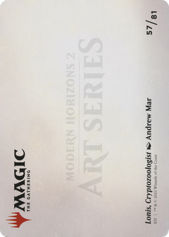 Lonis, Cryptozoologist // Lonis, Cryptozoologist (AMH2-057) - Modern Horizons 2 Art Series (Borderless) Foil-2