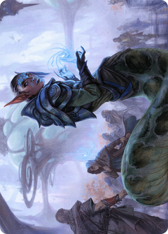 Lonis, Cryptozoologist // Lonis, Cryptozoologist (AMH2-057) - Modern Horizons 2 Art Series (Borderless) Foil-1