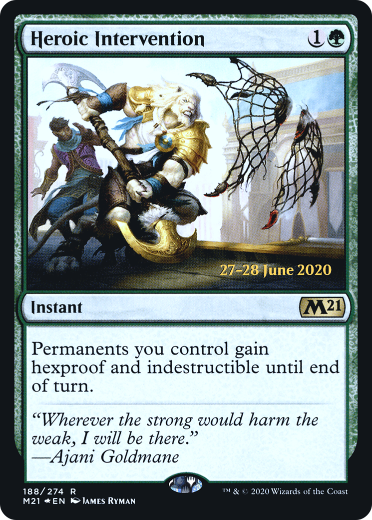 Heroic Intervention [Core Set 2021 Prerelease Promos]-1