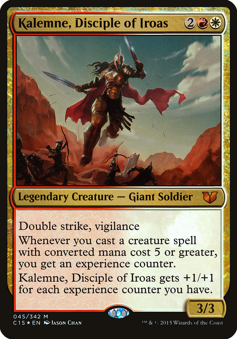 Kalemne, Disciple of Iroas (Oversized) [Commander 2015 Oversized]-1
