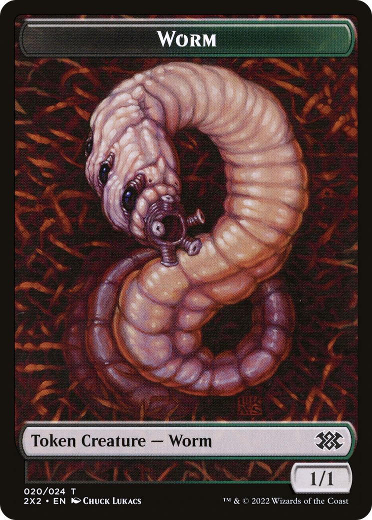 Worm (T2X2-020) - Double Masters 2022 Tokens-1