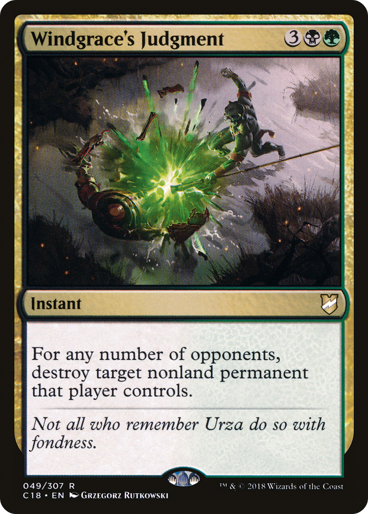 Windgrace's Judgment (C18-049) - Commander 2018-1