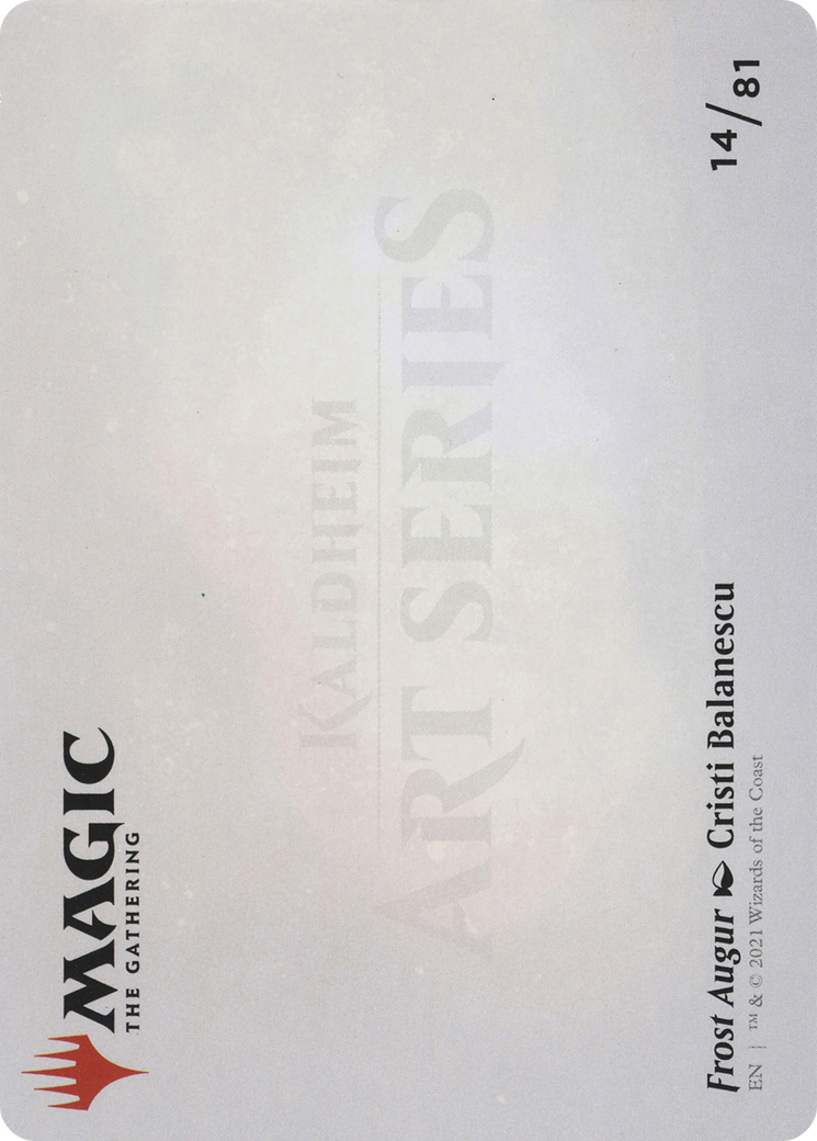 Frost Augur // Frost Augur (ASKHM-014) - Art Series: Kaldheim (Borderless) Foil-2