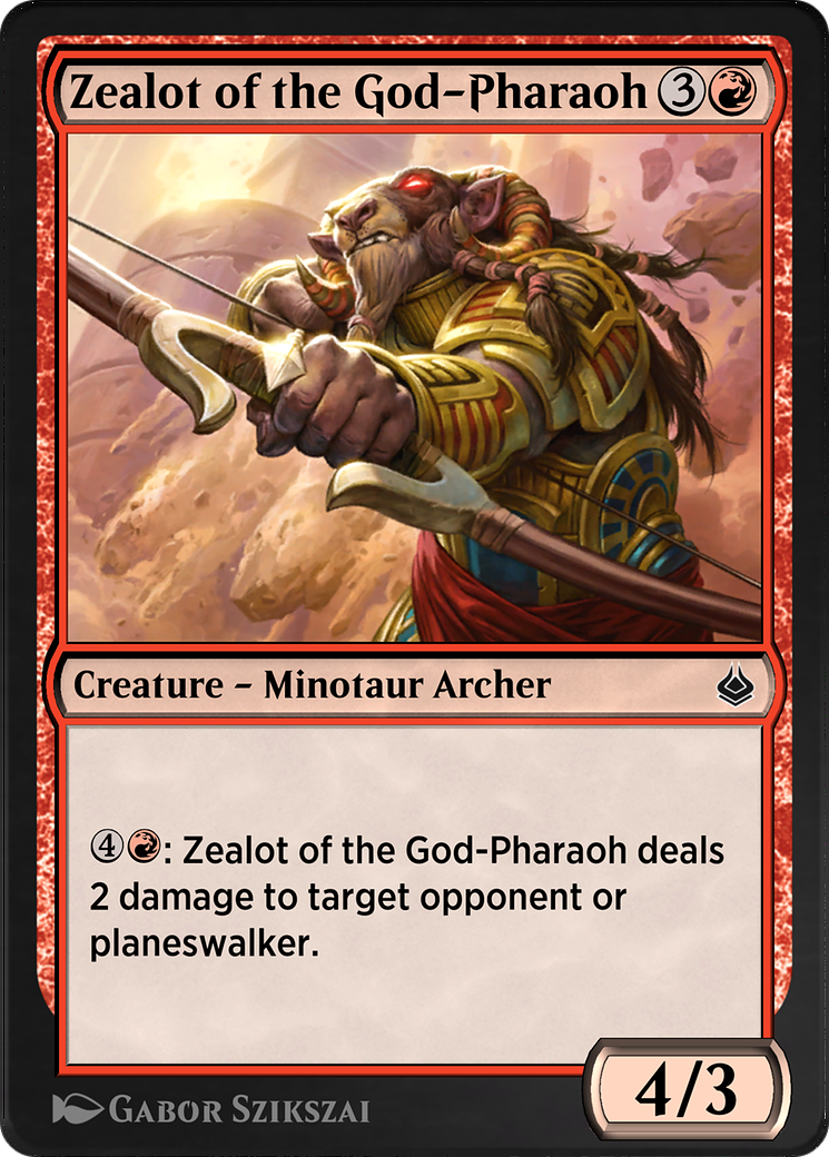 Zealot of the God-Pharaoh (AKR-181) - Amonkhet Remastered-1