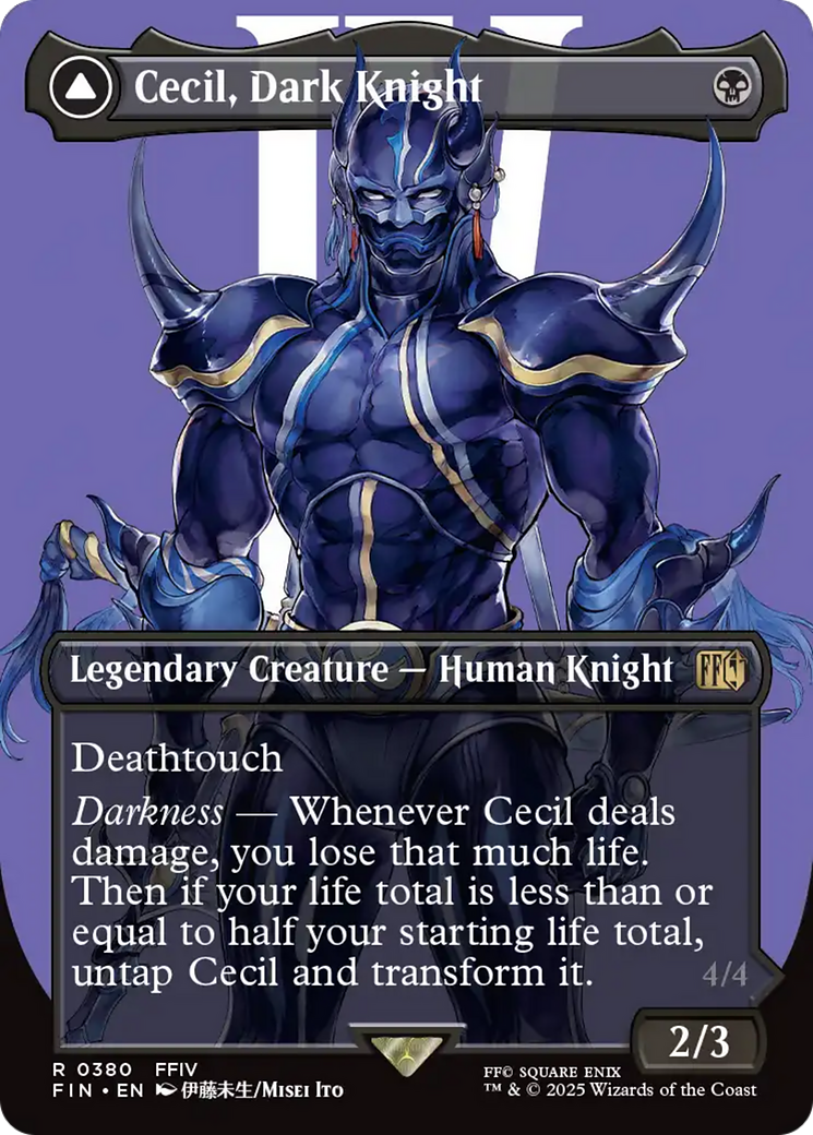 Cecil, Dark Knight // Cecil, Redeemed Paladin (Borderless) [FINAL FANTASY]-3