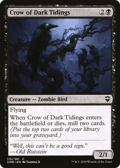 Crow of Dark Tidings [Commander Legends]-1