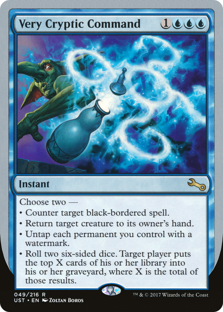 Very Cryptic Command (E) (UST-049) - Unstable Foil-1