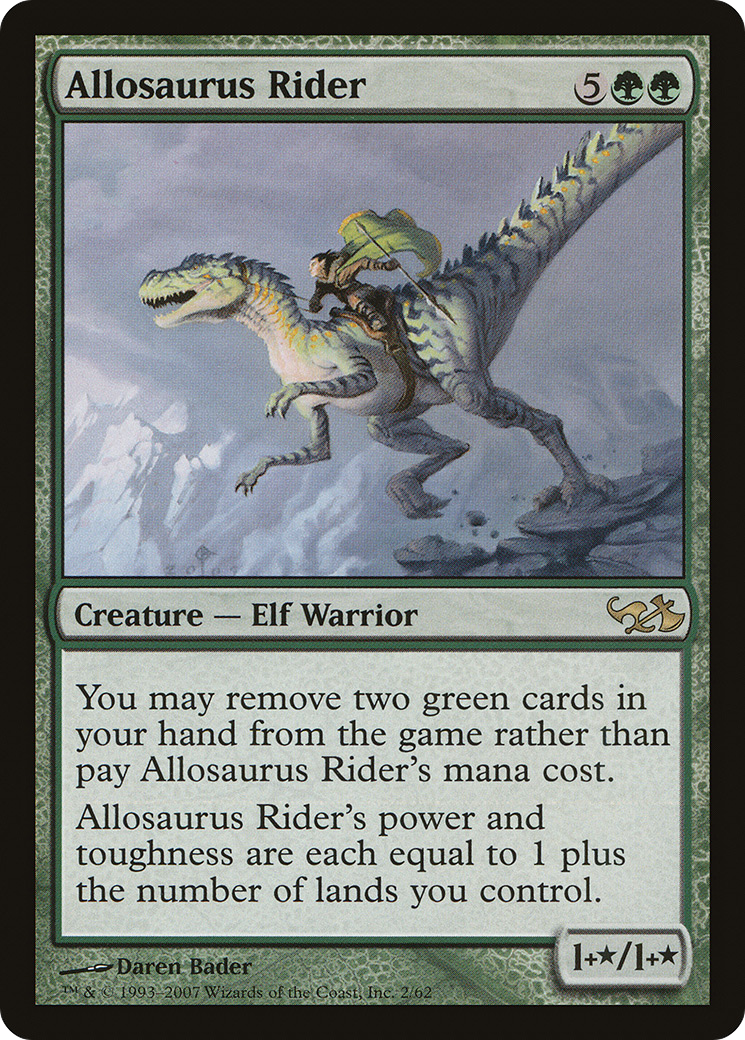 Allosaurus Rider [Duel Decks: Elves vs. Goblins]-1