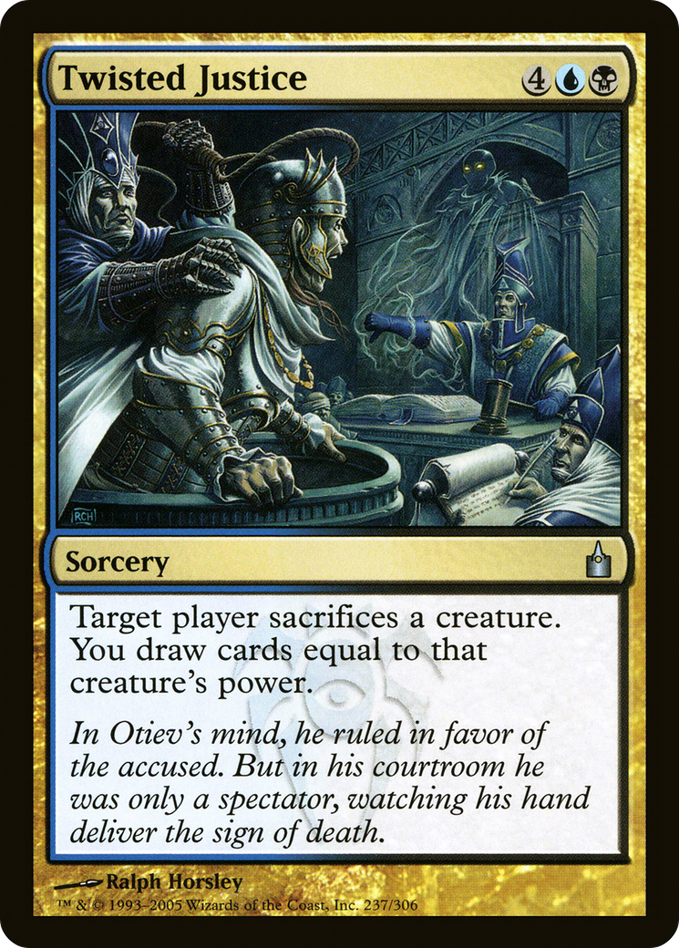 Twisted Justice (RAV-237) - Ravnica: City of Guilds Foil-1