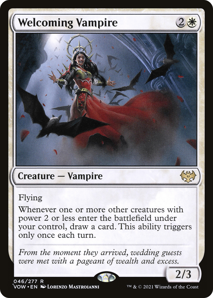 Welcoming Vampire (VOW-046) - Innistrad: Crimson Vow-1