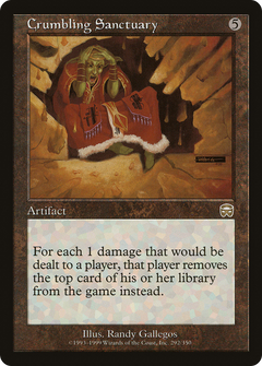 Crumbling Sanctuary [Mercadian Masques]-1