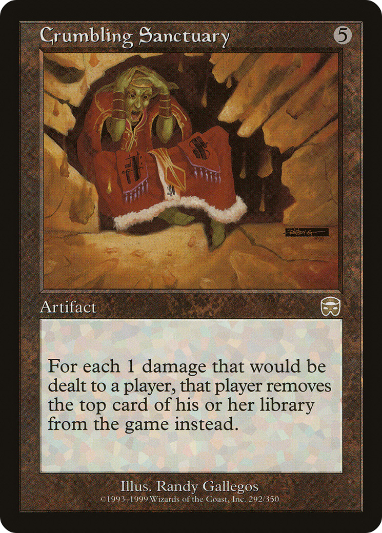 Crumbling Sanctuary [Mercadian Masques]-1