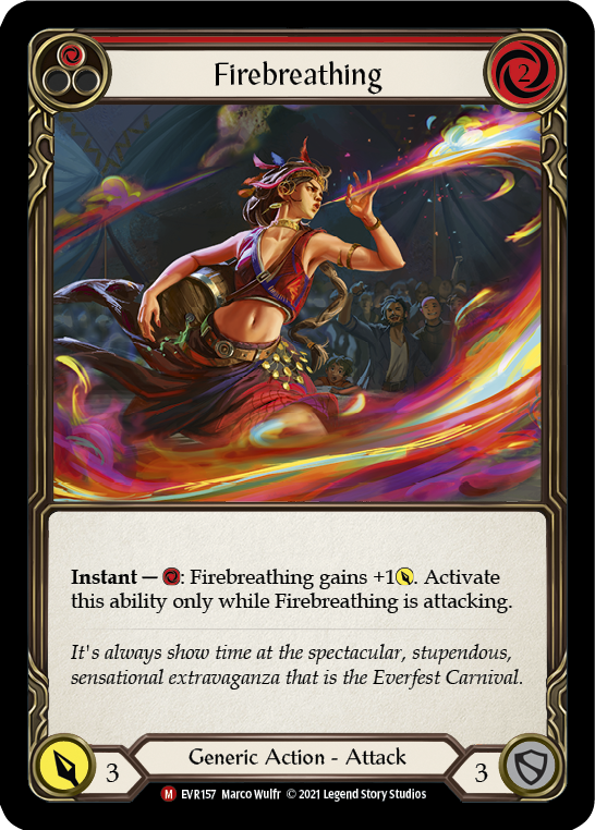 Firebreathing [EVR157] (Everfest)  1st Edition Rainbow Foil-2