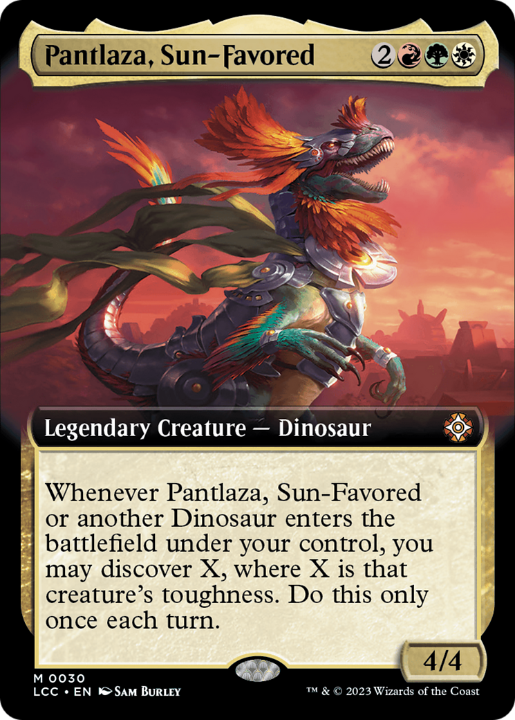 Pantlaza, Sun-Favored (Extended Art) [The Lost Caverns of Ixalan Commander]-1