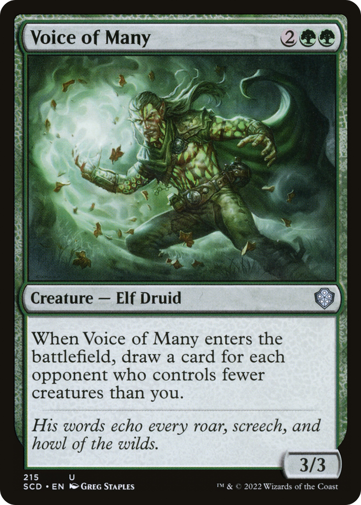 Voice of Many (SCD-215) - Starter Commander Decks-1