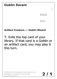 Goblin Savant (UNK-RA02A) - Unknown Event-1