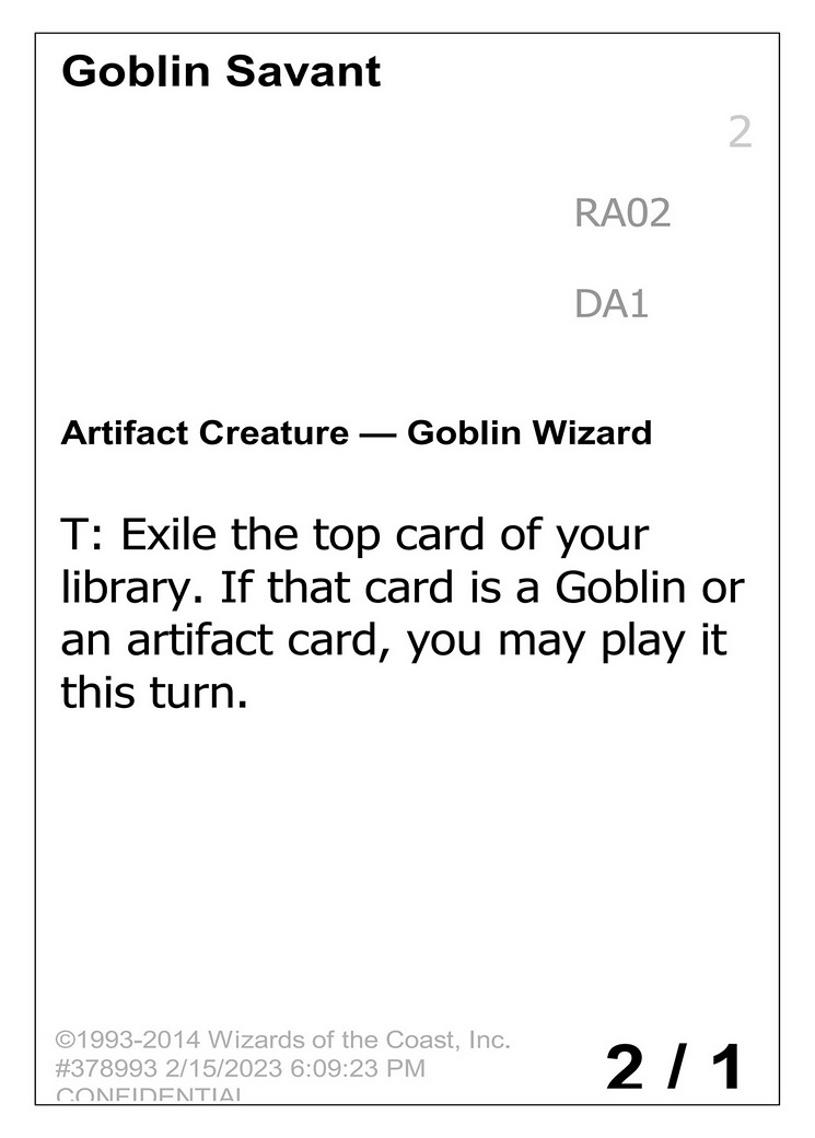 Goblin Savant (UNK-RA02A) - Unknown Event-1