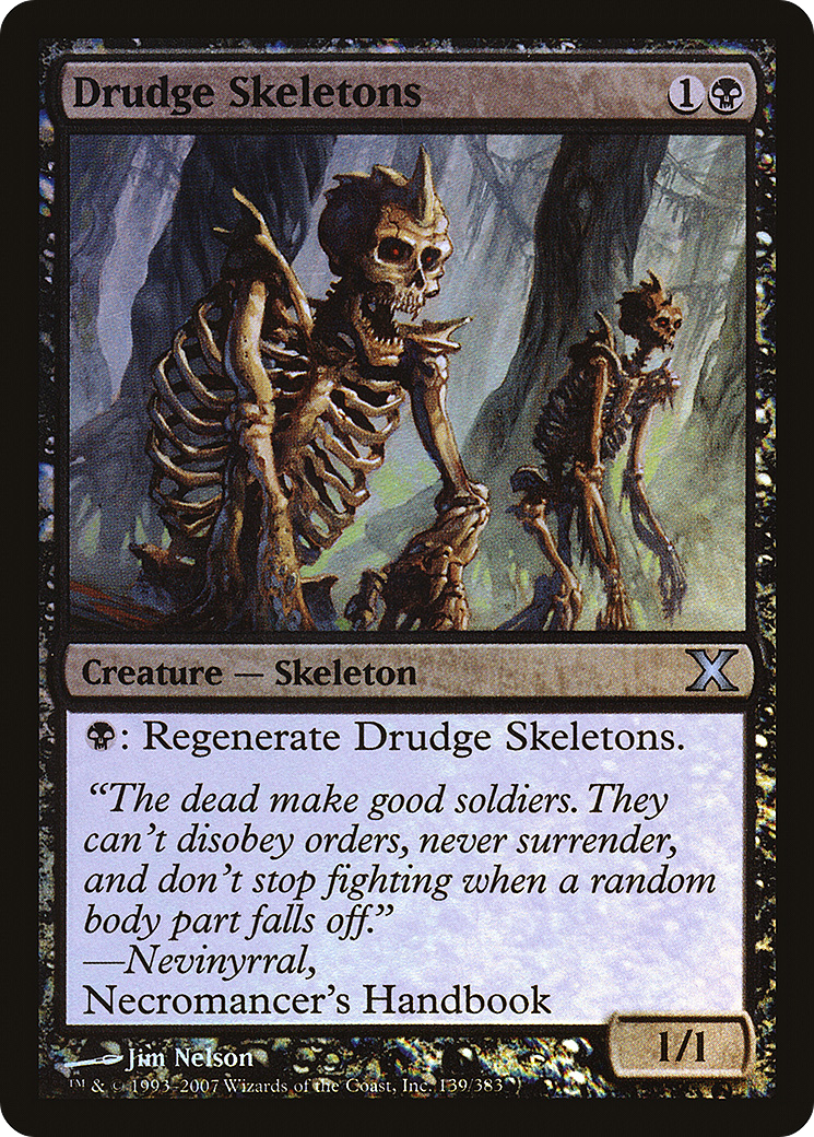 Drudge Skeletons (10E-139★) - Tenth Edition Foil-1