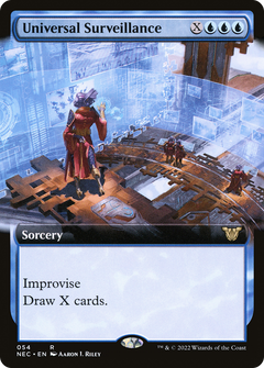 Universal Surveillance (Extended Art) (NEC-054) - Neon Dynasty Commander: (Extended Art)-1