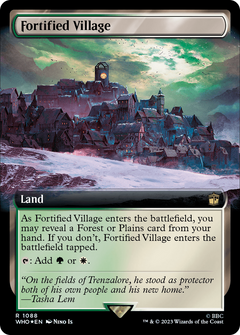 Fortified Village (Extended Art) (Surge Foil) [Doctor Who]-1
