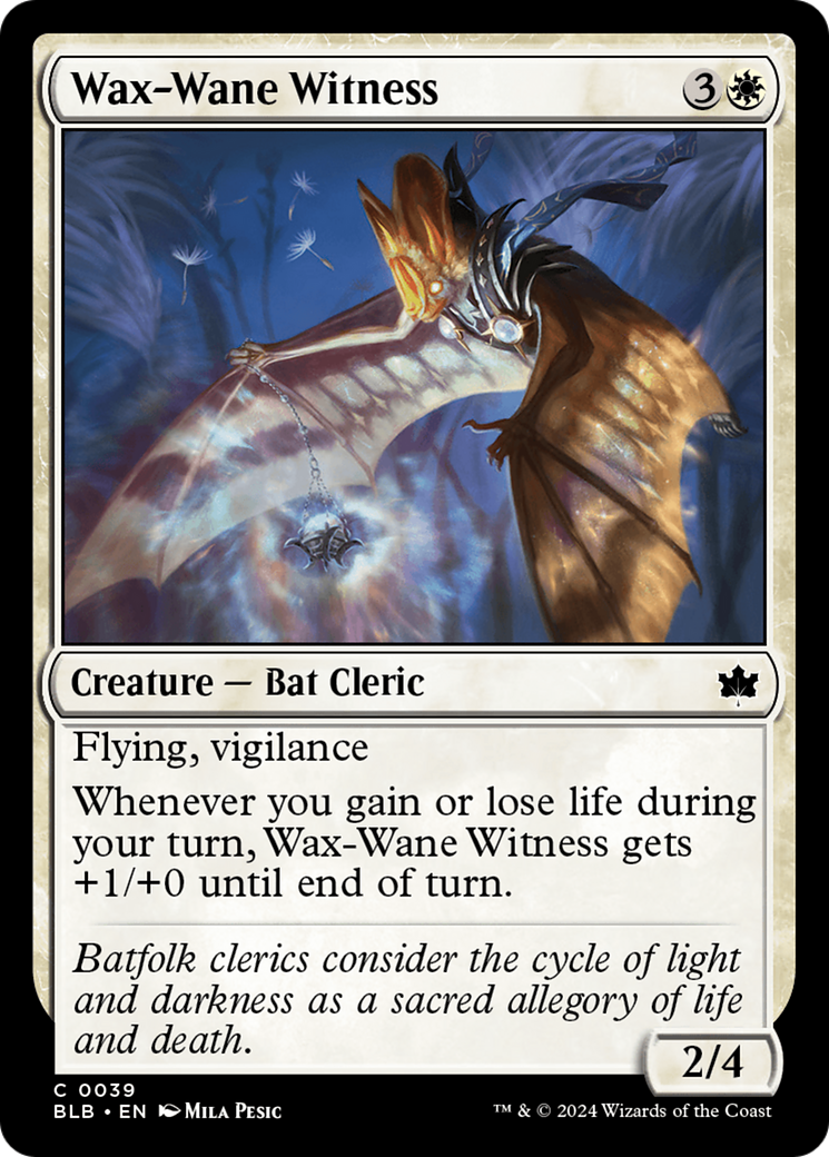 Wax-Wane Witness (BLB-039) - Bloomburrow Foil-1